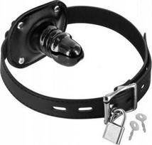 Burnos raištis Fetish Tentation Erotop Penis Gag T1, juodas