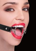 Burnos kamštis Ouch! Ring Gag XL, juodas