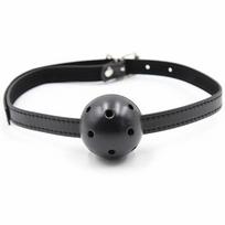 bdsm - Burnos dirželis Ohmama Fetish Gag, juodas - 1 nuotrauka