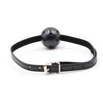 bdsm - Burnos dirželis Ohmama Fetish Gag, juodas - 5 nuotrauka