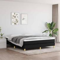 vidaXL Lovos rėmas 180x200 cm Juodas (Black), audinys