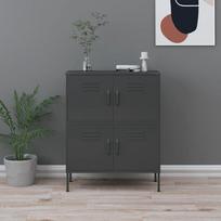 Komoda VLX Steel, antracito, 80 x 35 x 101.5 cm