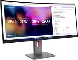 lenovo thinkvision - Lenovo ThinkVision P40WD-40 39.7", 5120x2160, Juodas (Black) - 3 nuotrauka