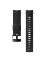 SUUNTO 24mm SILICONE BLACK/STEEL