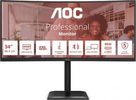 aoc 3440x1440 - AOC CU34E4CV Curved - 1 nuotrauka
