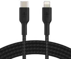 Belkin Boost Charge Braided USB-C to Lightning Cable 2m Black