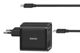 nesiojamo kompiuterio pakrovejas - Hama Universal USB-C Power Supply 45W Black - 1 nuotrauka