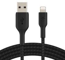 Belkin Boost Charge Braided Lightning to USB-A Cable 3m Black