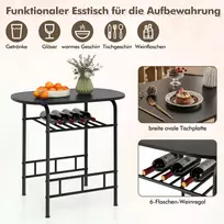 lauko baldu 2 vietu - Lauko baldų komplektas VLX Poly Rattan 3 Piece, juodas, 2 vietų - 4 nuotrauka