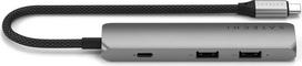 satechi usb c - Satechi 4-in-1 USB-C Slim Multiport Adapter 4K, Kosminė pilka (Space Grey) - 5 nuotrauka