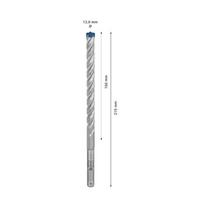 betono graztas 5 mm - SDS-plus-7X grąžtas Bosch 12x150x215mm, 1 vnt. - 6 nuotrauka
