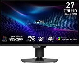 monitoriai 27 ips 4k - MSI MAG 274UPDF E16M 27", UHD, Rapid IPS, 160Hz, Juodas (Black) - 1 nuotrauka