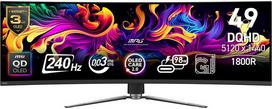 curved monitorius - MSI MPG 491CQPXDE QD-OLED - 1 nuotrauka