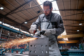 bosch slifuoklis 1700w - Kampinis šlifuoklis GWS 17-150 AG; 06017D1600 BOSCH - 5 nuotrauka