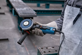 bosch slifuoklis 1700w - Kampinis šlifuoklis GWS 17-150 AG; 06017D1600 BOSCH - 6 nuotrauka