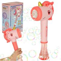Muilo burbulų pistoletas - vienaragis (Unicorn) su šviesa ir garsu