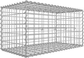 Songmics Gabionas 100 x 50 x 50 cm. GGB155, sidabrinės spalvos