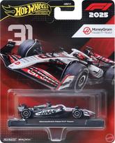hot wheels 1 64 - Mattel Hot Wheels Premium F1 Haas Esteban Ocon bolidas 1:64 (White/Black) - 1 nuotrauka