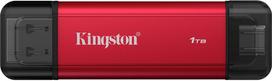 ssd 1tb diskas - Kingston Dual Portable 1TB SSD Raudonas (Red) - 1 nuotrauka