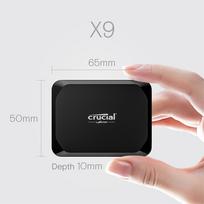 usb 3.0 ssd - Crucial X9 4TB SSD Juodas (Black) - 1 nuotrauka