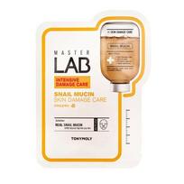 Tony Moly Master Lab Snail Mucin lakštinė veido kaukė su sraigių mucinu 19 g