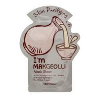 Tony Moly I'm Real Makgeolli lakštinė veido kaukė su ryžių vynu 21 g