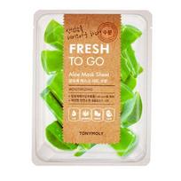 Tony Moly Fresh To Go Aloe lakštinė veido kaukė su alijošiumi 22 g