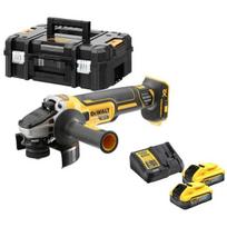 Kampinis šlifuoklis Dewalt DCG405H2T-QW 18V 2x5ah