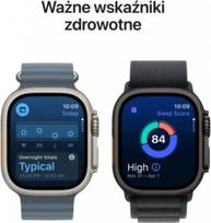 ultra apple watch - Apple Watch Ultra 3 GPS + Cellular 49mm Natural Titanium Case with Blue/Bright Blue Trail Loop - S/M - MEWR4ET/A - 2 nuotrauka