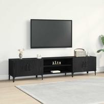TV spintelė vidaXL Juodas ąžuolas (Black Oak), 180 cm x 31.5 cm x 40 cm