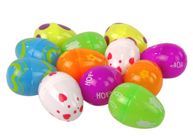 velykiniai kiausiniai - Figūrėlių rinkinys, kiaušinių rinkinys Lean Toys, 12 vnt., įvairių spalvų - 3 nuotrauka