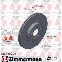 Stabdžių diskas ZIMMERMANN 610.3709.20