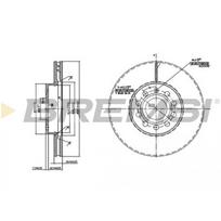 Stabdžių diskas BREMSI CD7218V