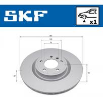 Stabdžių diskas SKF VKBD 81401 V1