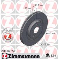 Stabdžių diskas ZIMMERMANN 280.3197.52