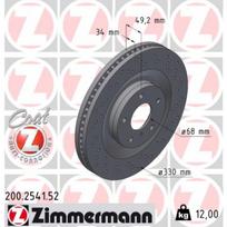 Stabdžių diskas ZIMMERMANN 200.2541.52