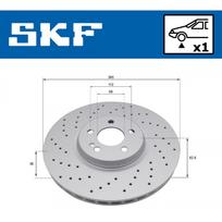 Stabdžių diskas SKF VKBD 81384 V1