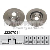 Stabdžių diskas NIPPARTS J3307011