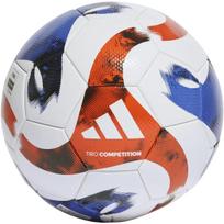adidas kamuolys - Futbolo kamuolys Adidas Tiro Competition, Balta/Mėlyna/Raudona (White/Blue/Red) - 1 nuotrauka