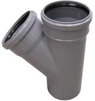 Trišakis Wavin 3-Way Connector Pipe Grey 45° 110mm