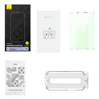 ekranas iphono 14 pro - Baseus "Crystal Series Privacy Protection Tempered Glass iPhone 14 Pro" - 4 nuotrauka
