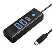 2x 3.5 - ORICO HUB USB-C 2X USB-A 3.1   USB-C, BLACK - 2 nuotrauka