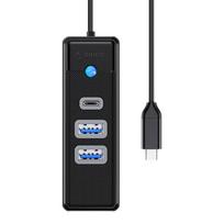 2x 3.5 - ORICO HUB USB-C 2X USB-A 3.1   USB-C, BLACK - 3 nuotrauka