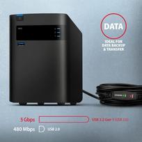 usb kabelis 10m - Axagon Active extension USB 3.2 Gen 1 A-M > A-F cable, 10 m long. Power supply option. | ADR-310 - 2 nuotrauka