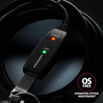 usb kabelis 10m - Axagon Active extension USB 3.2 Gen 1 A-M > A-F cable, 10 m long. Power supply option. | ADR-310 - 4 nuotrauka