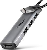 hdmi hdmi kabelis 15m - AXAGON HMC-H3A USB-C 5Gbps 4in1 Hub, 3x USB-A, HDMI 4K 30Hz, 15cm kabelis - 5 nuotrauka