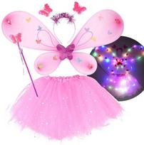 kostiumas feja - Jokomisiada mažosios fėjos kostiumas Šviesiai rožinis (Light Pink) ZA4805 JR - 2 nuotrauka