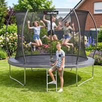 Lauko batutas su apsauginiu tinklu Outtec 305cm Safe Jump Pumpkin -Gray