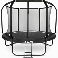Lauko batutas su apsauginiu tinklu VirtuFit 366cm Safe Jump Premium -Black 