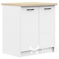apatine virtuvine spintele - Virtuvinė spintelė NORE Oliwia S80 2D, balta - 1 nuotrauka